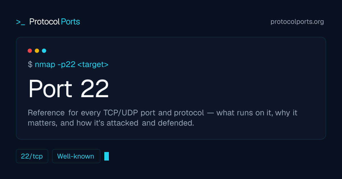Port 22 (SSH) – what it is & how to open it | ProtocolPorts